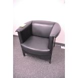 Black Lounge Chair in (1) Break Room, (Located 2nd Floor Offices)