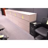 Lot-(4) 3-Drawer Lateral File Cabinets, (Beige), in (1) Group, (Located 1st Floor Offices)