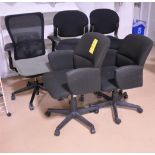 Lot-(5) Swivel Office Chairs