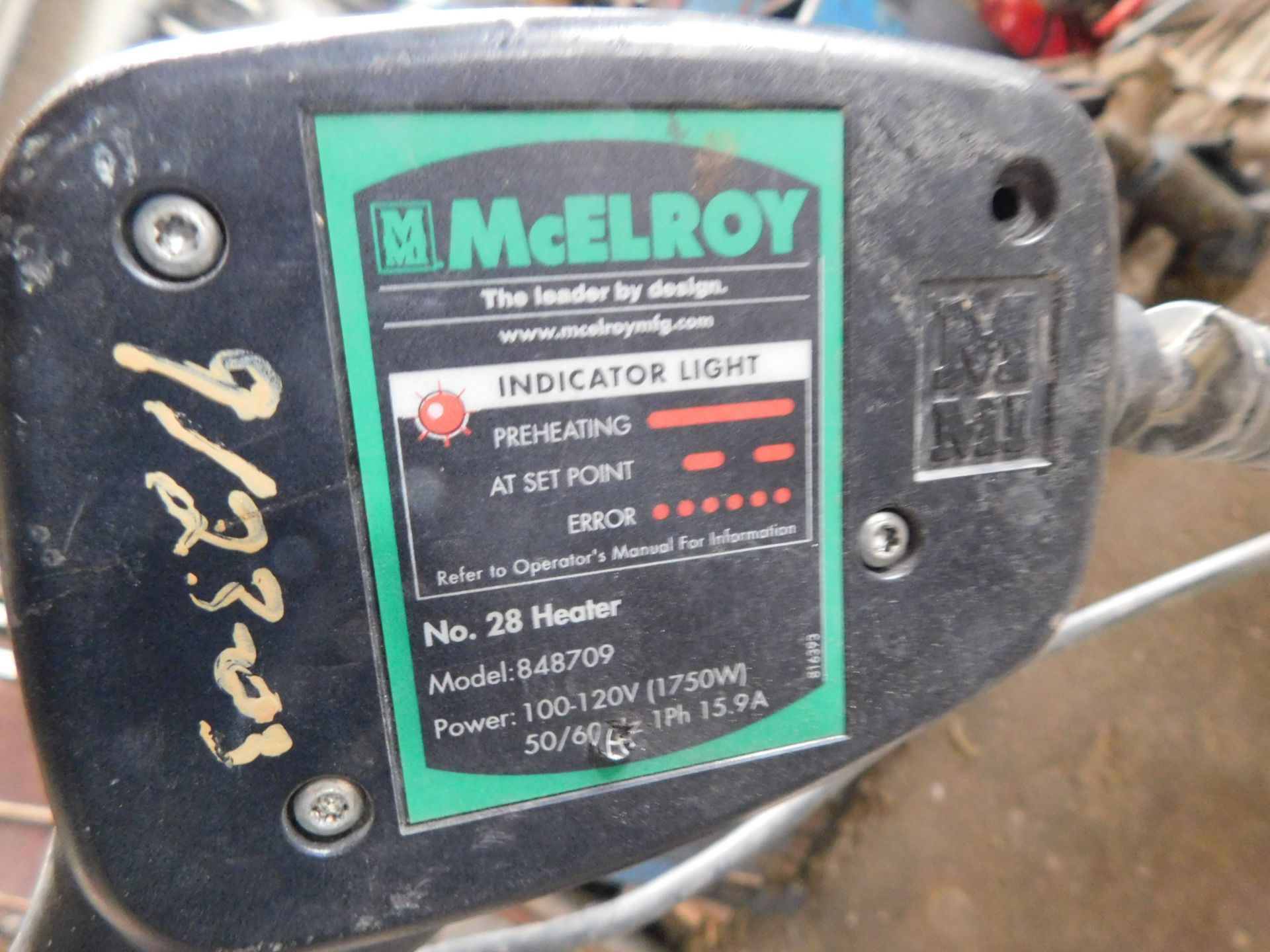 McElroy #28 Heater, 2"-8", with Carrier - Image 4 of 4