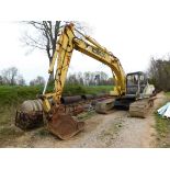 Kobelco Model SK200LC Hydraulic Excavator, s/n YQU2125, Enclosed Cab, 48" Bucket, 7,199 Hours