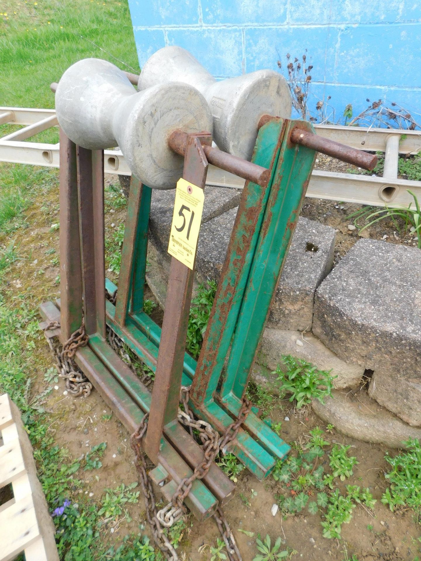 (2) Pipe Roller Support Stands