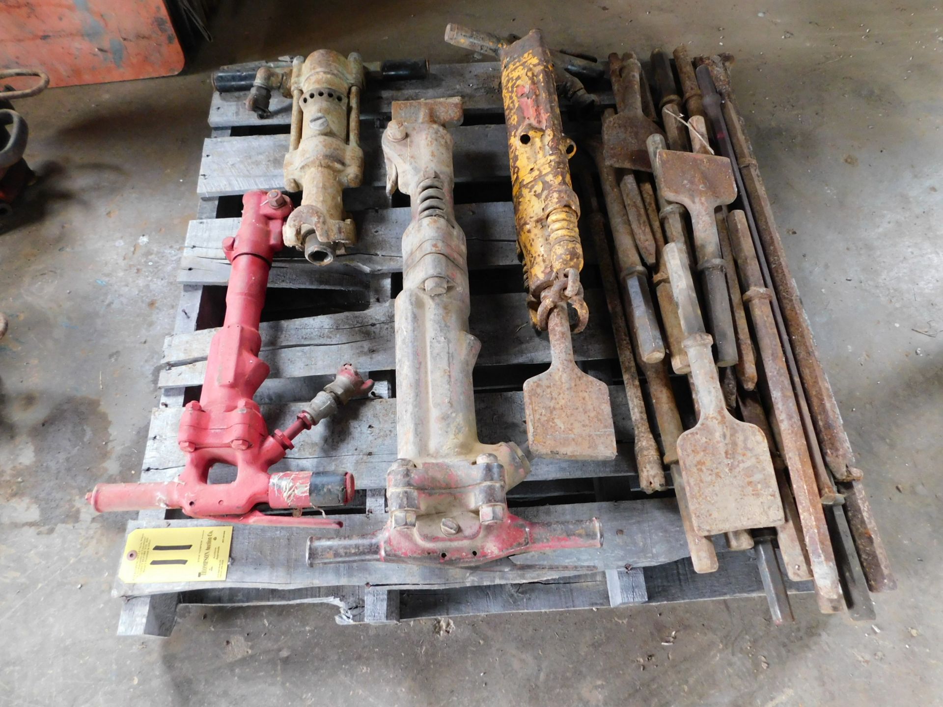 (4) Pneumatic Jackhammers with Bits
