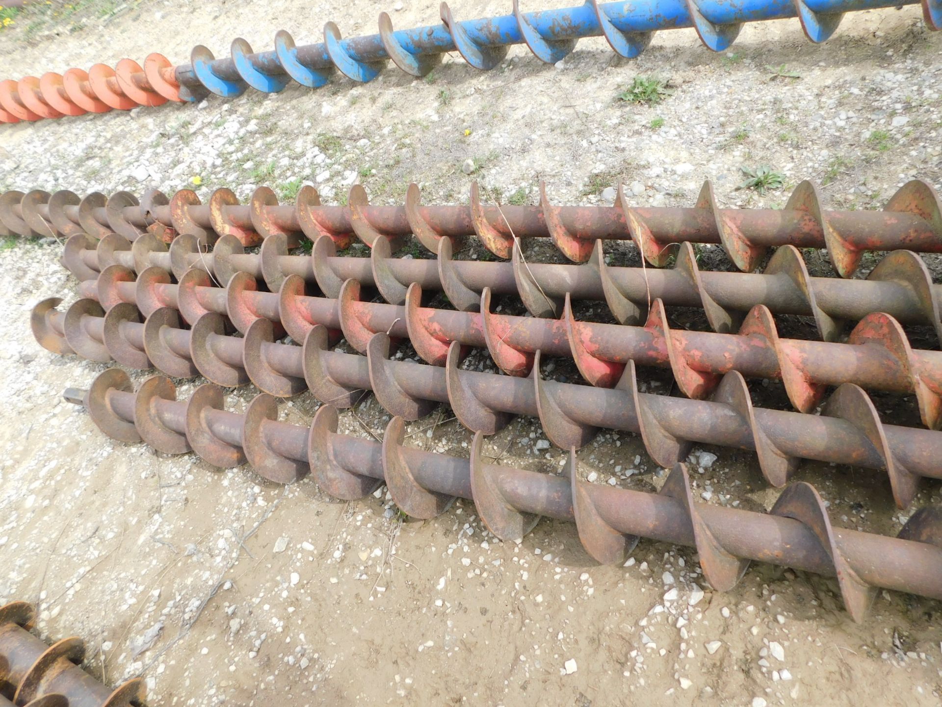 (6) 6" Diameter X 10' Long Auger Bits, 1 5/8" Hex Drive - Image 2 of 3