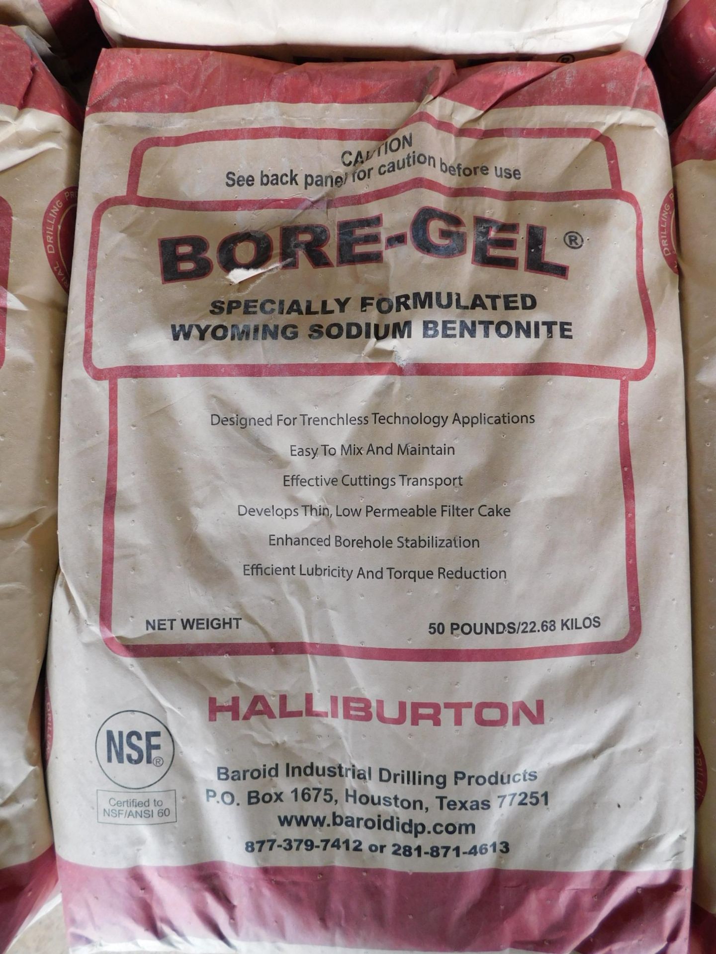 (32) 50 Lb. Bags of Bore-Gel - Bild 3 aus 3