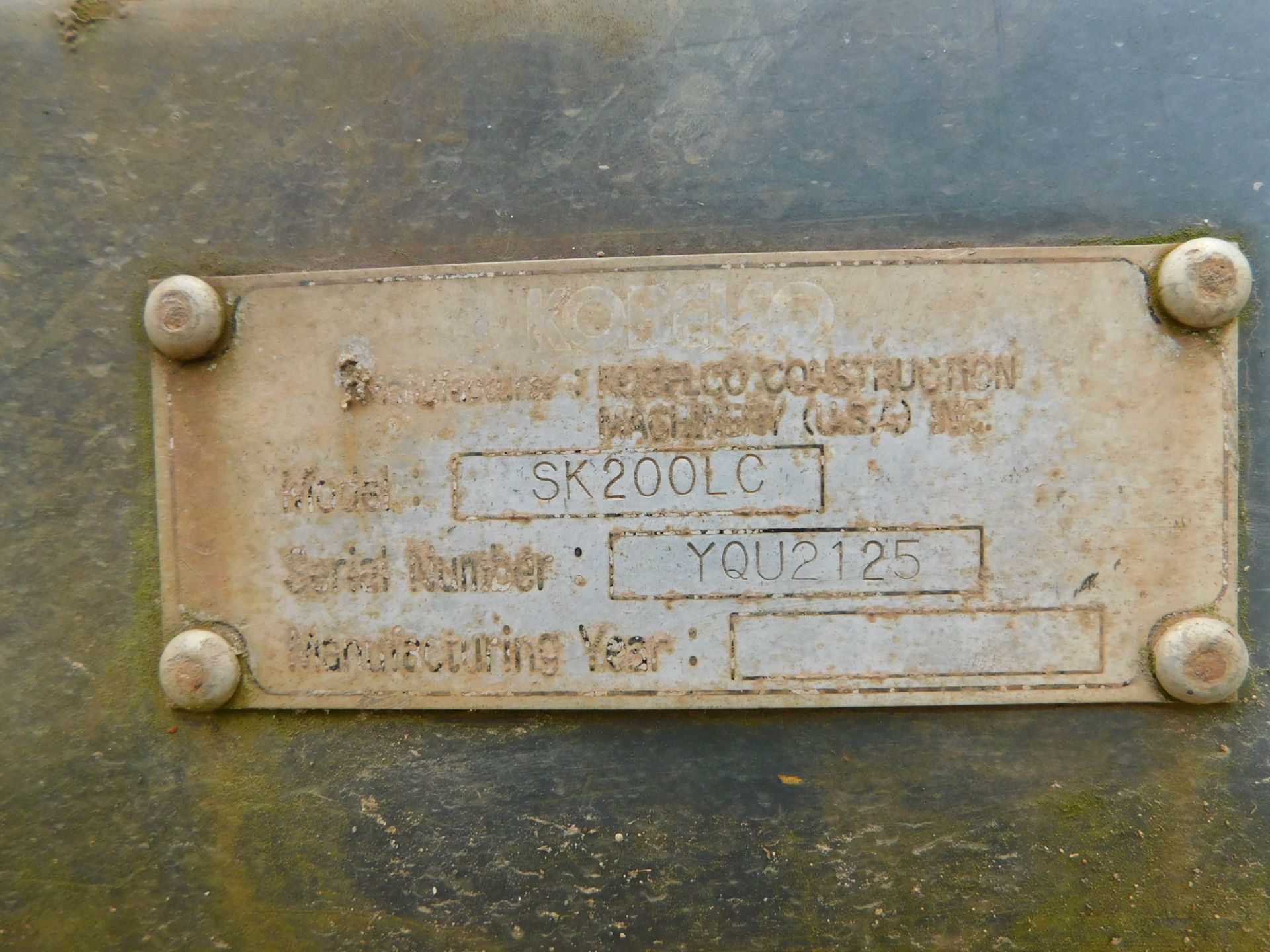 Kobelco Model SK200LC Hydraulic Excavator, s/n YQU2125, Enclosed Cab, 48" Bucket, 7,199 Hours - Bild 25 aus 26