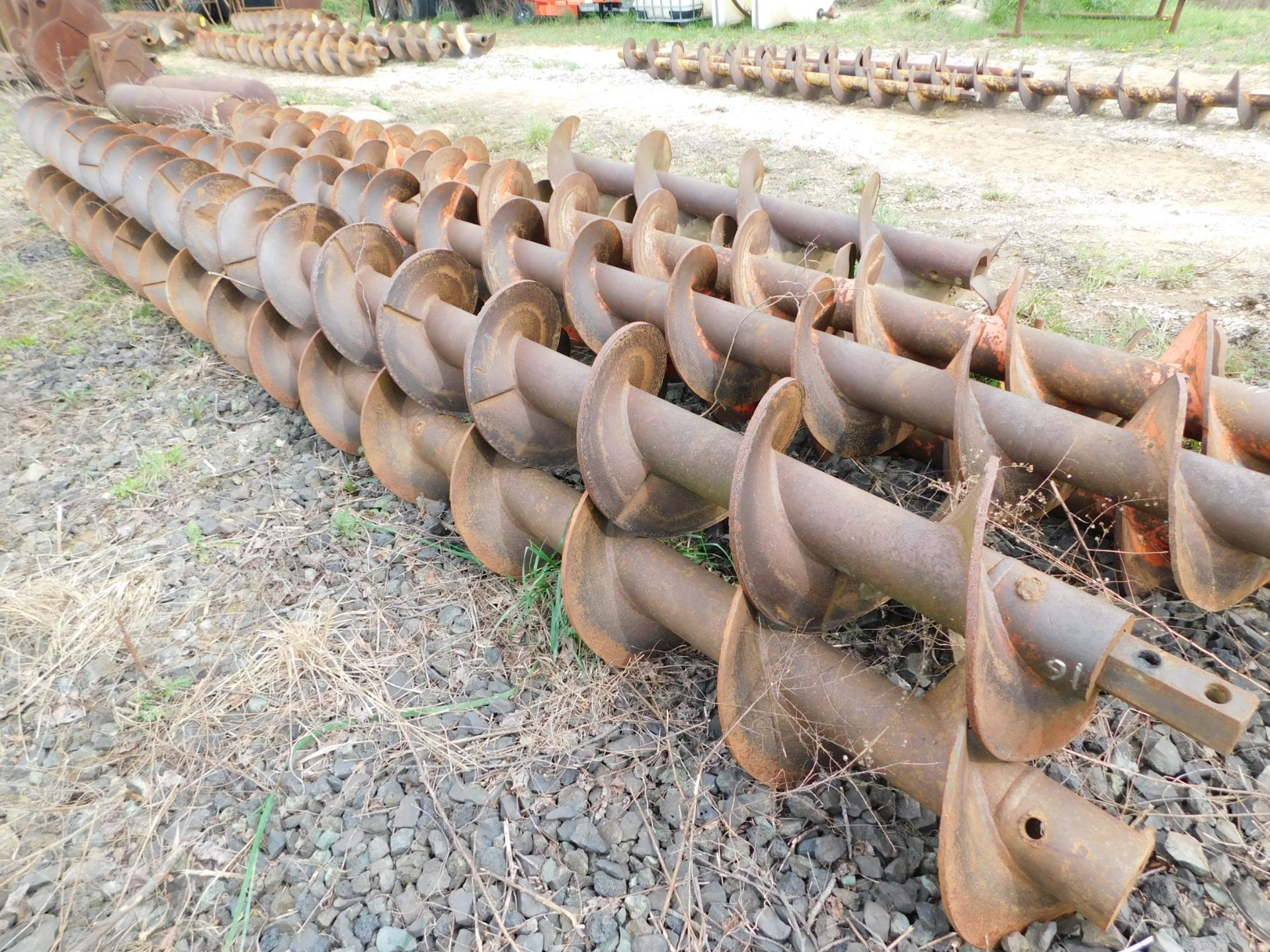 (15) 16" Diameter X 10' Long Auger Bits, 3" Hex Drive - Image 2 of 4