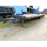 1992 Cleveland Tandem Axle Equipment Trailer, VIN 1B9DP2927N1119262, 23,700 GVWR, 29' Overall