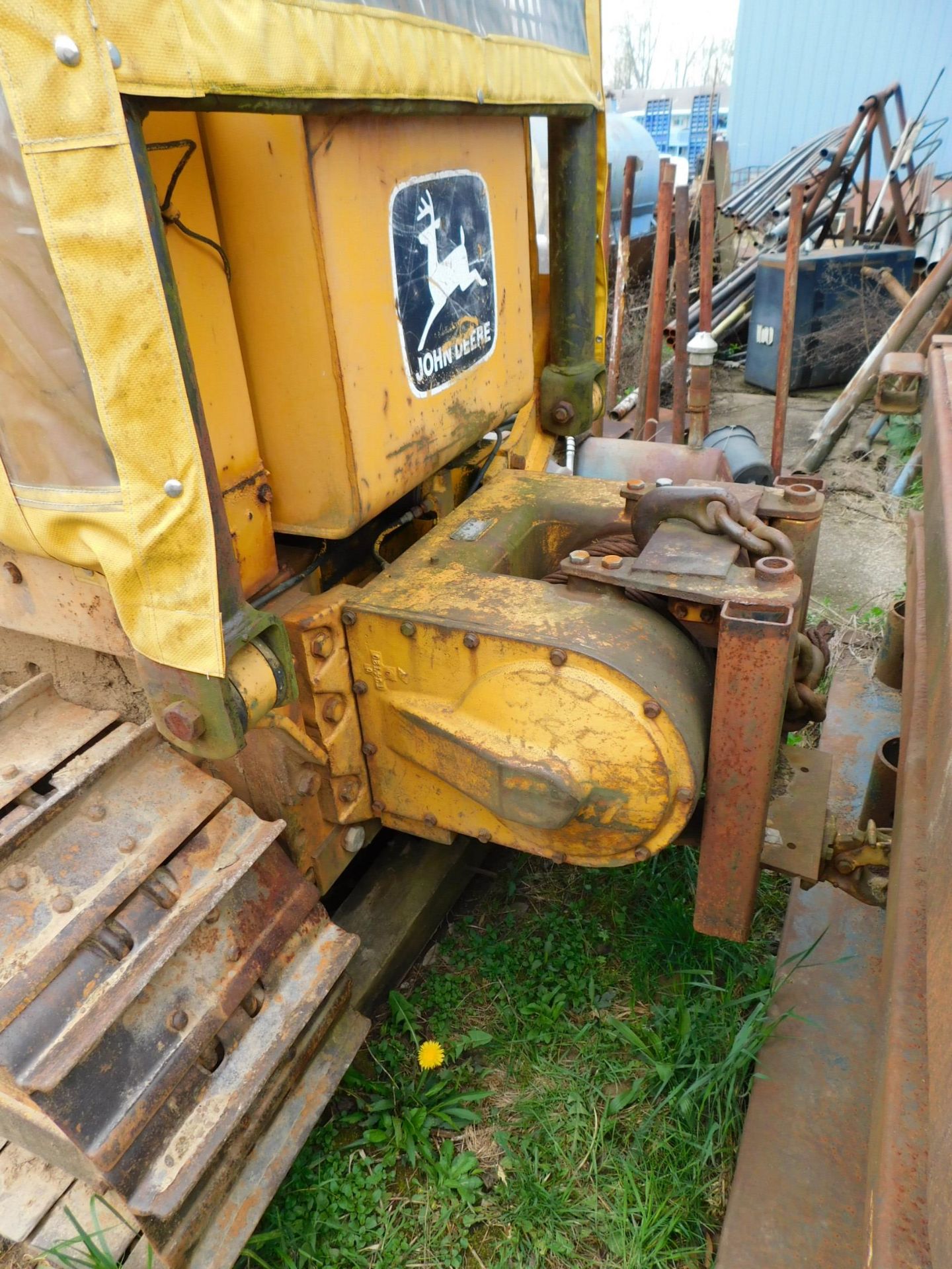 John Deere Model 555C Crawler Dozer, s/n 555C336464T, OROPS, 8' 6-Way Blade, Rear Winch - Image 9 of 19