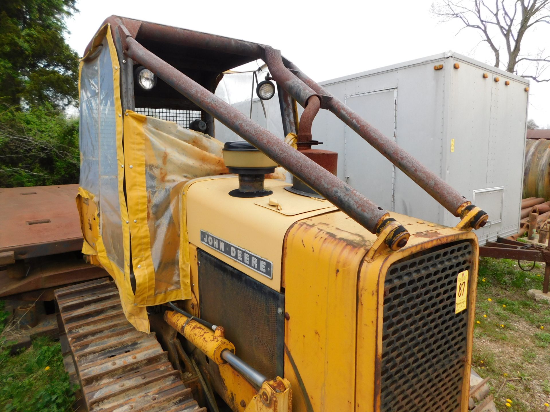 John Deere Model 555C Crawler Dozer, s/n 555C336464T, OROPS, 8' 6-Way Blade, Rear Winch - Image 14 of 19