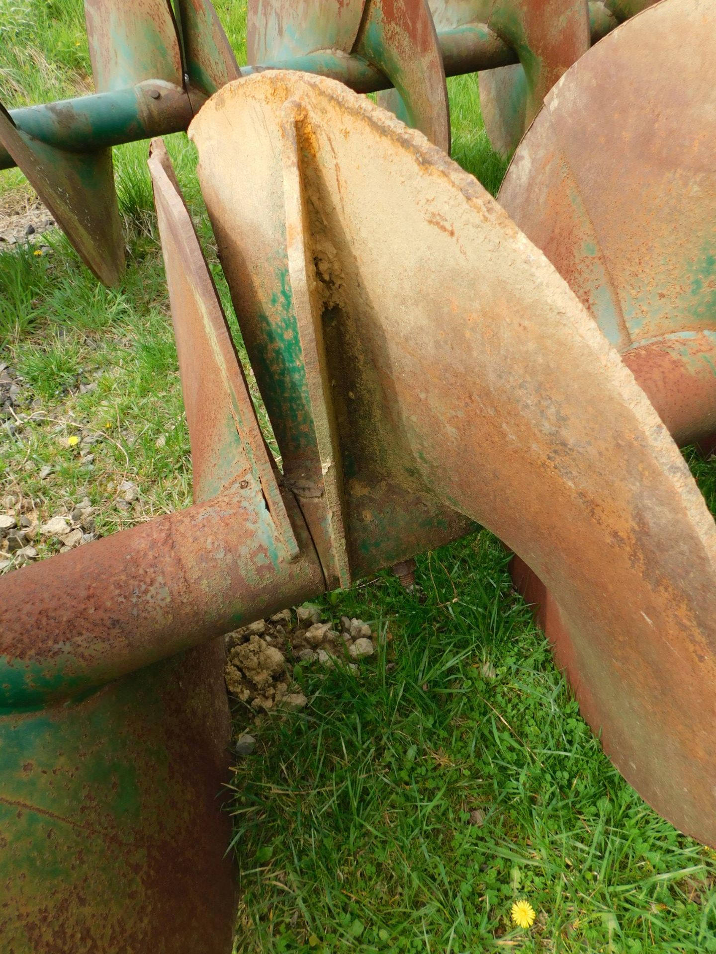 (2) 42" Diameter X 10' Long Auger Bits, 4" Hex Drivers - Image 3 of 5