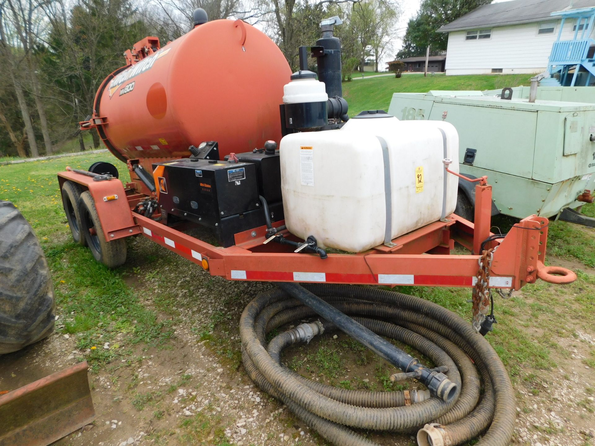 Ditch Witch Model MV800 Mud Vacuum, s/n CMMMV800TG000150, Trailer Mounted on 2016 Charles Machine