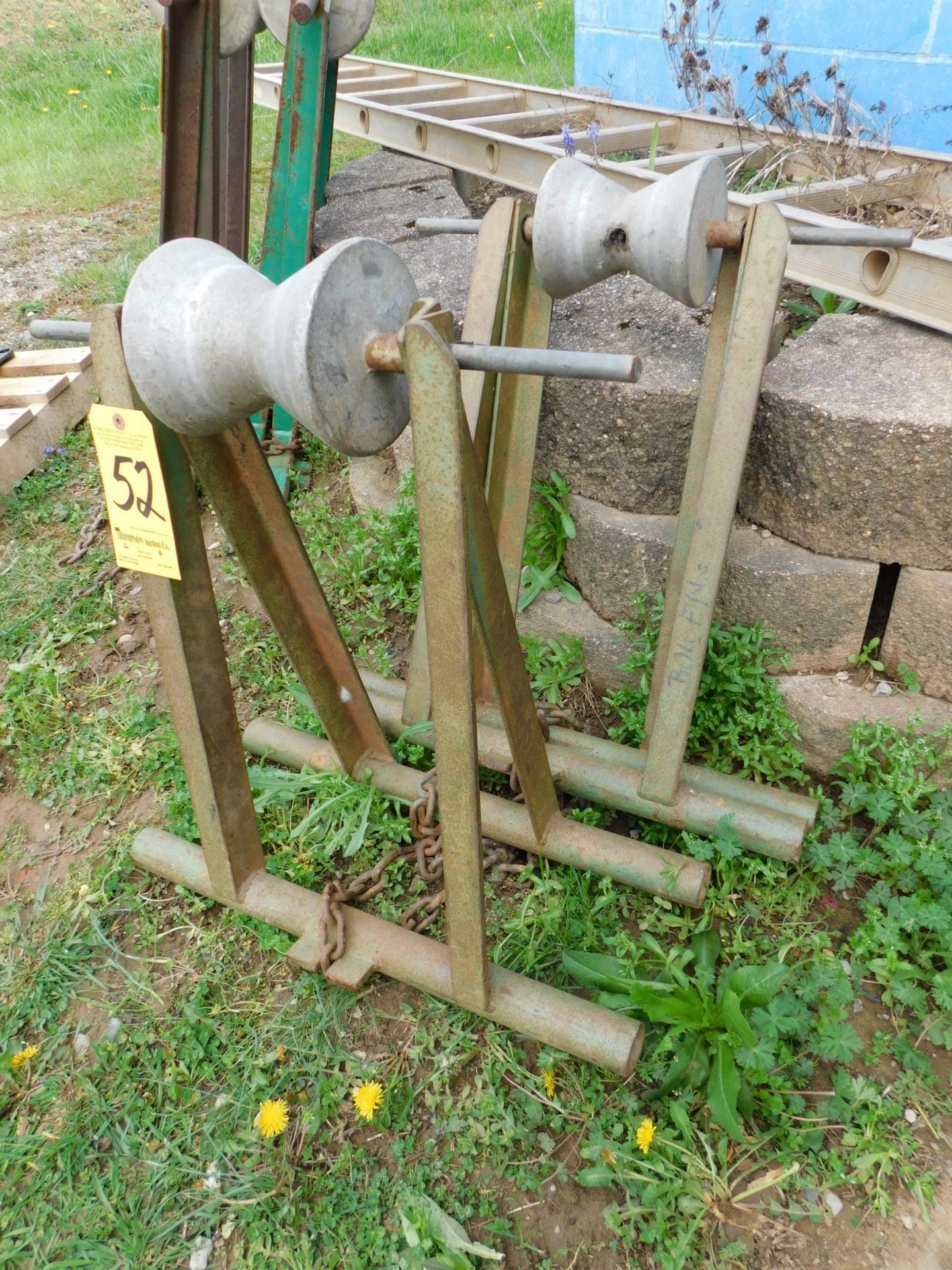 (2) Pipe Roller Support Stands