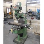 Jet Model JVM-942 Vertical Mill, s/n 747830,2 HP, Step Pulley Head, 9" X 42" Table