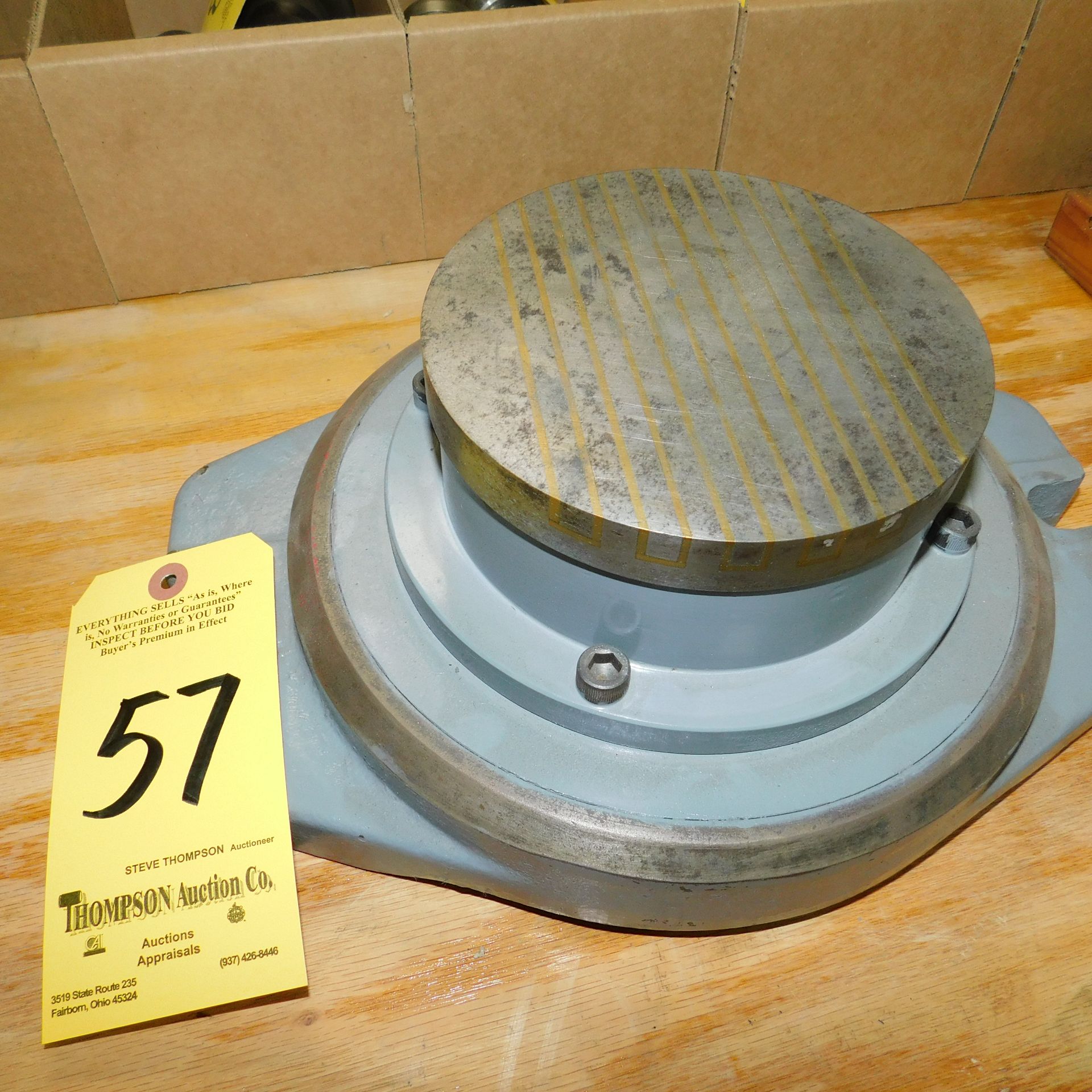 6" Diameter Magnetic Chuck with Clamp Down Base