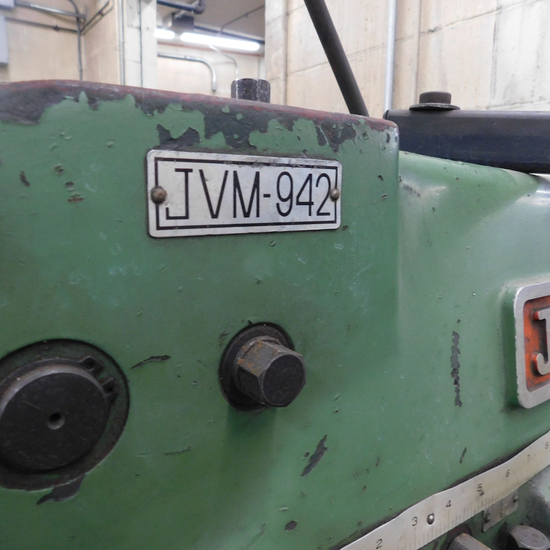 Jet Model JVM-942 Vertical Mill, s/n 747830,2 HP, Step Pulley Head, 9" X 42" Table - Image 3 of 5