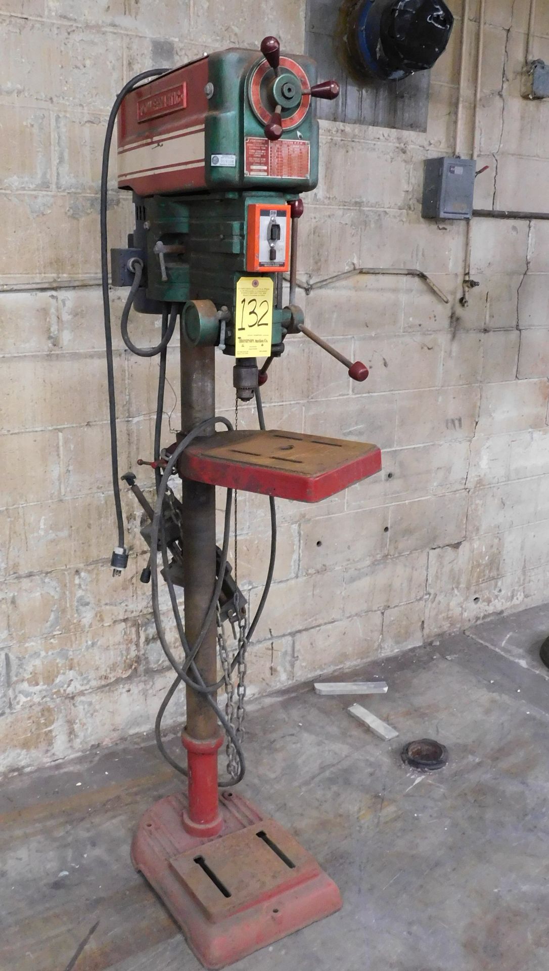 Powermatic Model 1150 Single Spindle Drill Press, 15", s/n 115V034, 3/4 HP, 110/1/60