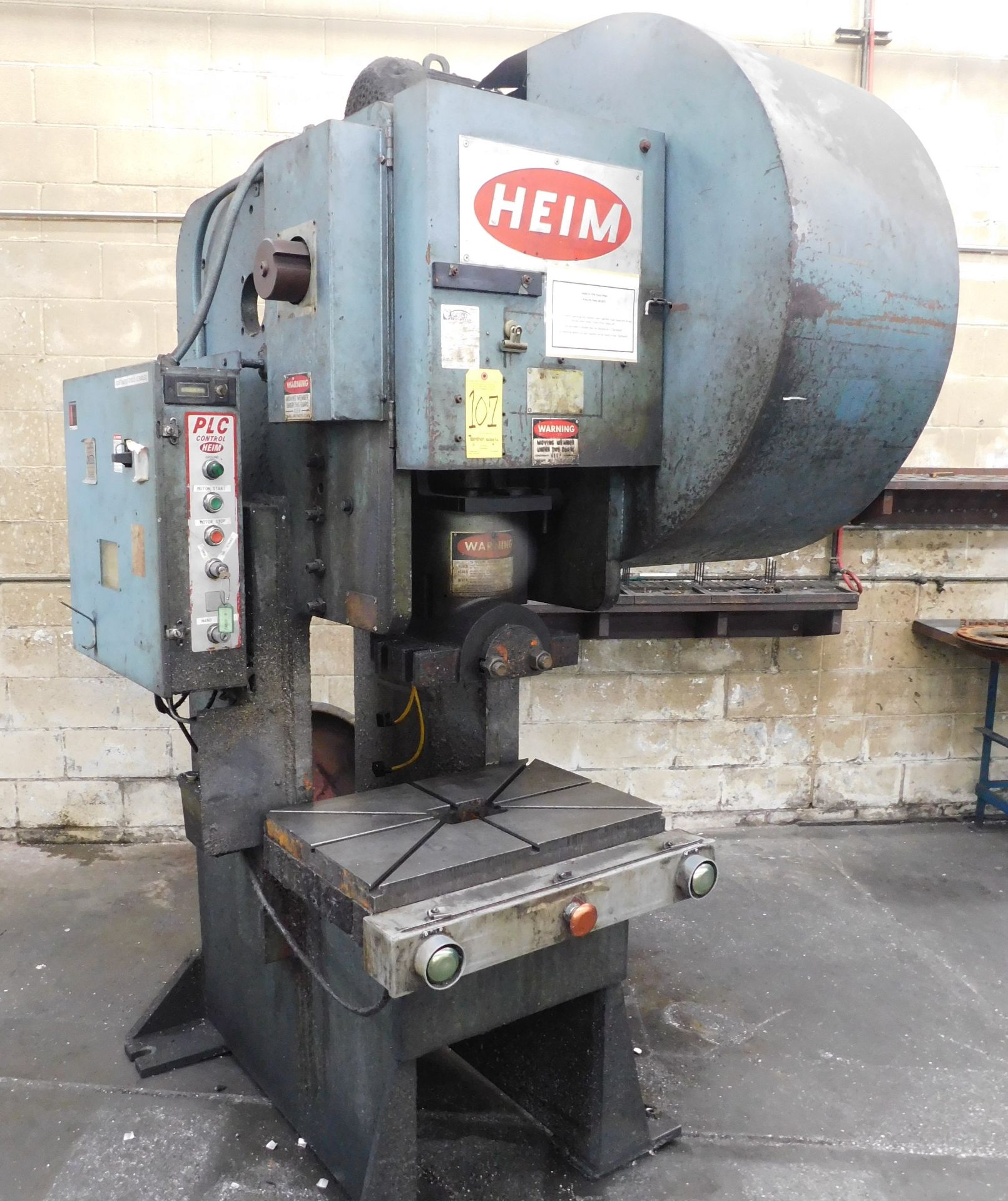 Heim Model 5G OBI Punch Press, s/n 3371, 55 Ton, 3" Stroke, 13" Shut Height, 120 SPM, 27 3/4" X