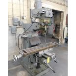 YCI Supermax Model YCM-16VS Vertical Mill, s/n 091485, 3 HP, Variable Speed, 9" X 49" Table,