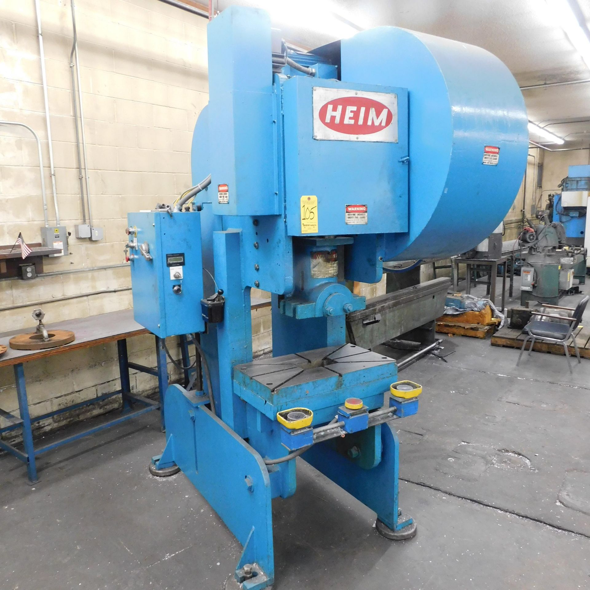 Heim Model 5 OBI-F OBI Punch Press, s/n 2813, 55 Ton, 3" Stroke, 13" Shut Height (SDAU), 4" - Image 2 of 7