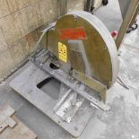 Everett Model 12AA Abrasive Saw, s/n 1264-4, Table Top Type