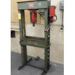 Carolina H-Frame Hydraulic Shop Press, 50 Ton, Model CBP1200, s/n 6618, Manual Pump