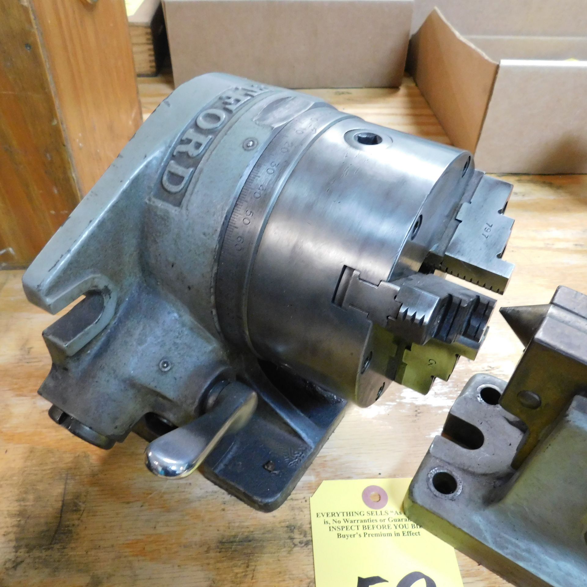 Hartford Indexer with 5" 3-Jaw Chuck and Tailstock - Image 2 of 3