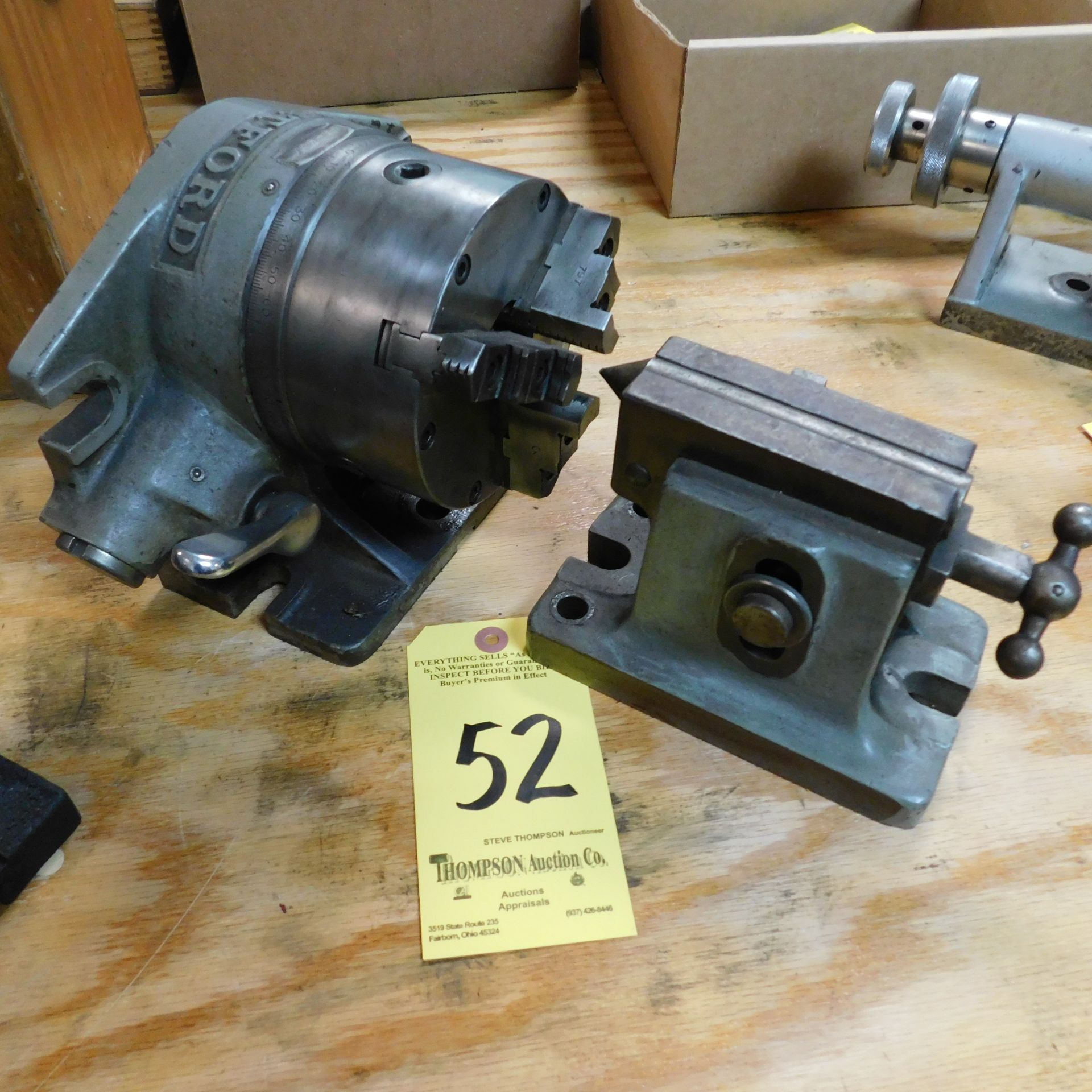 Hartford Indexer with 5" 3-Jaw Chuck and Tailstock