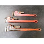 (2) 24" & (1) 18" pipe Wrenches