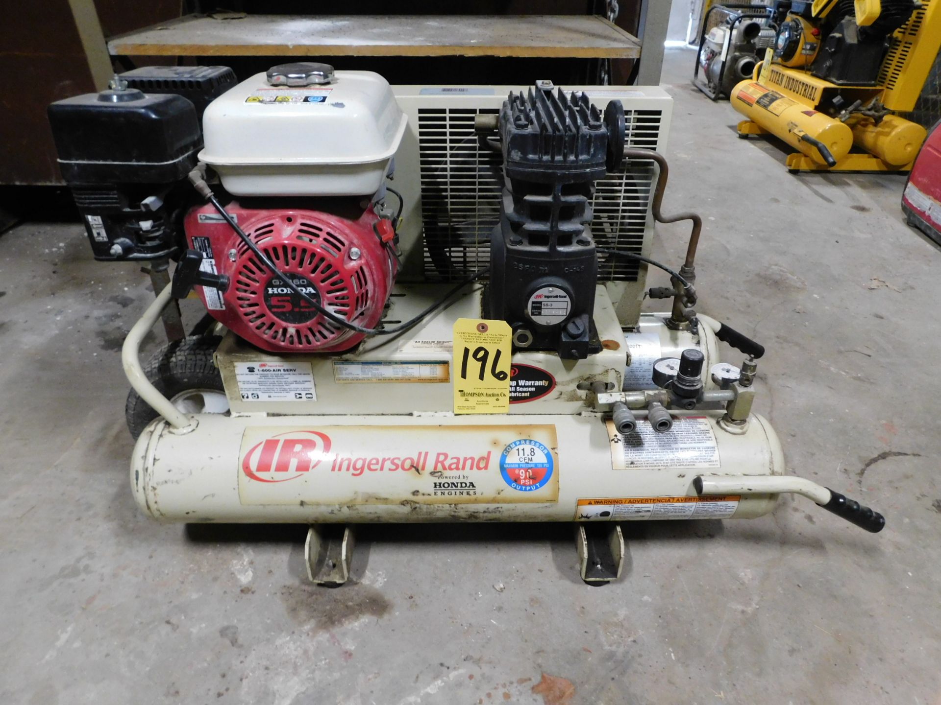Ingersoll Rand Gas Powered Portable Air compressor,