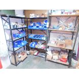 (3) Shelving Units & Contents