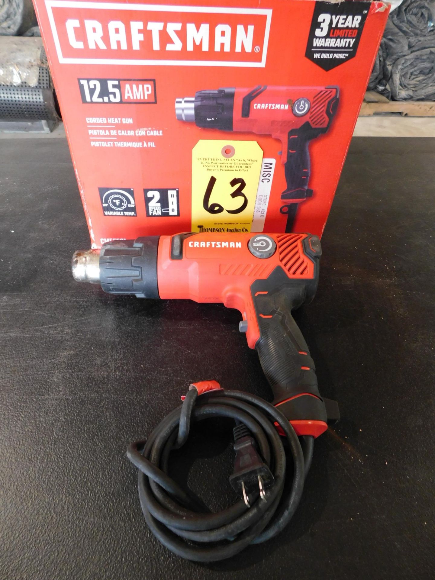 Crafstman 12.5 Amp Heat Gun