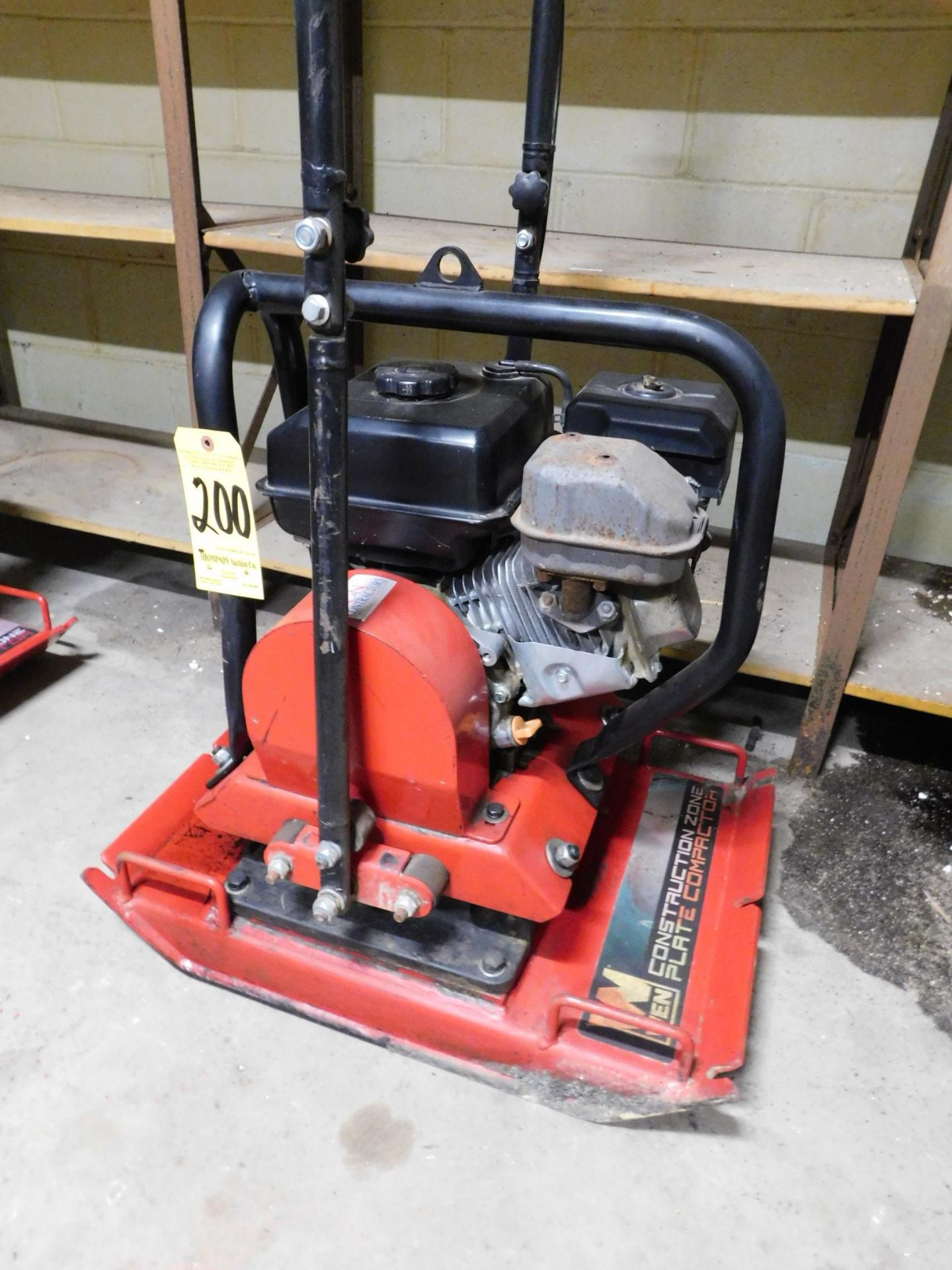 WEN Construction Zone Gas Powered Plate Compactor, 215CC Gas Engine
