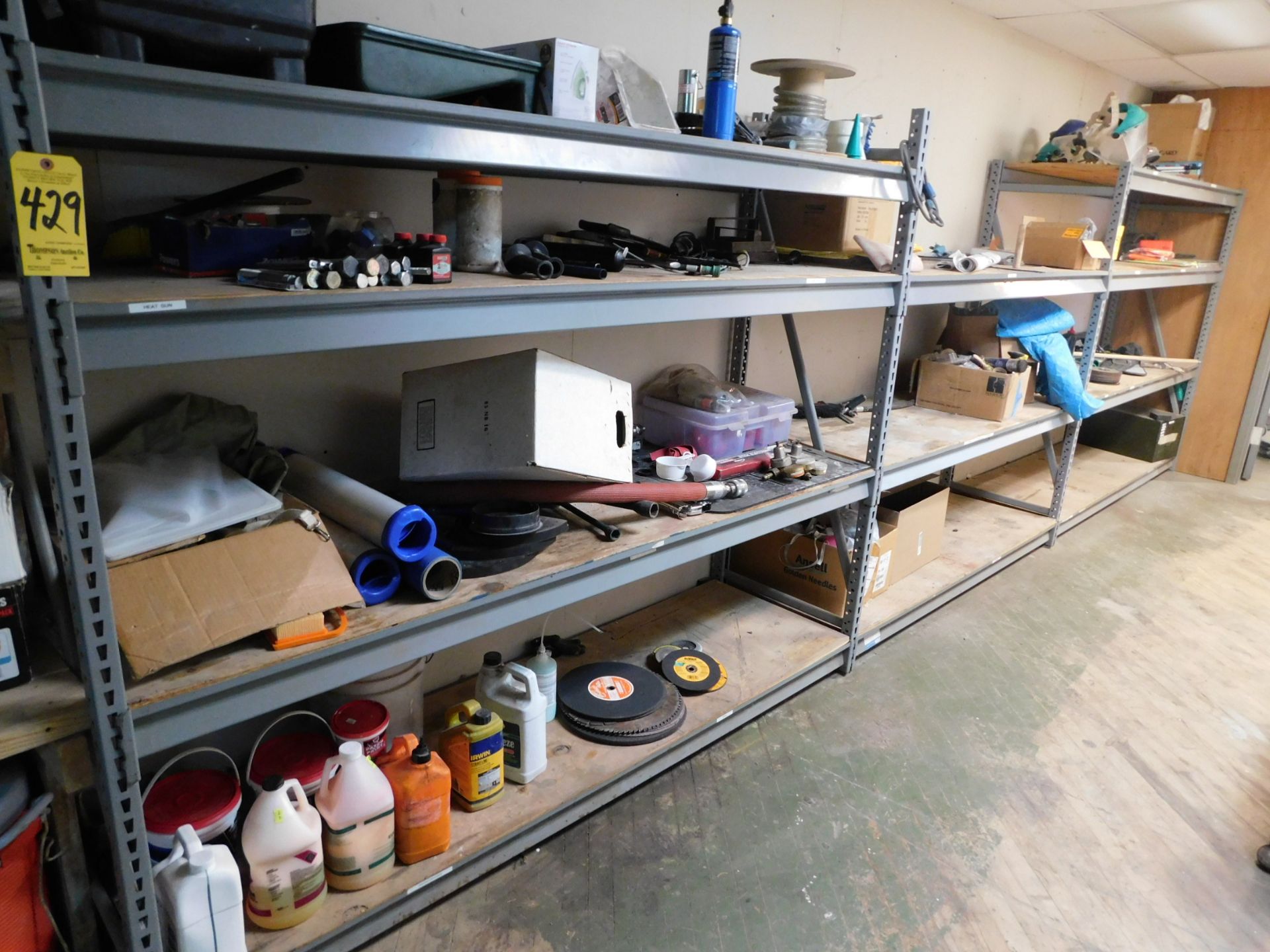 Contents of (3) Sections of Shelving