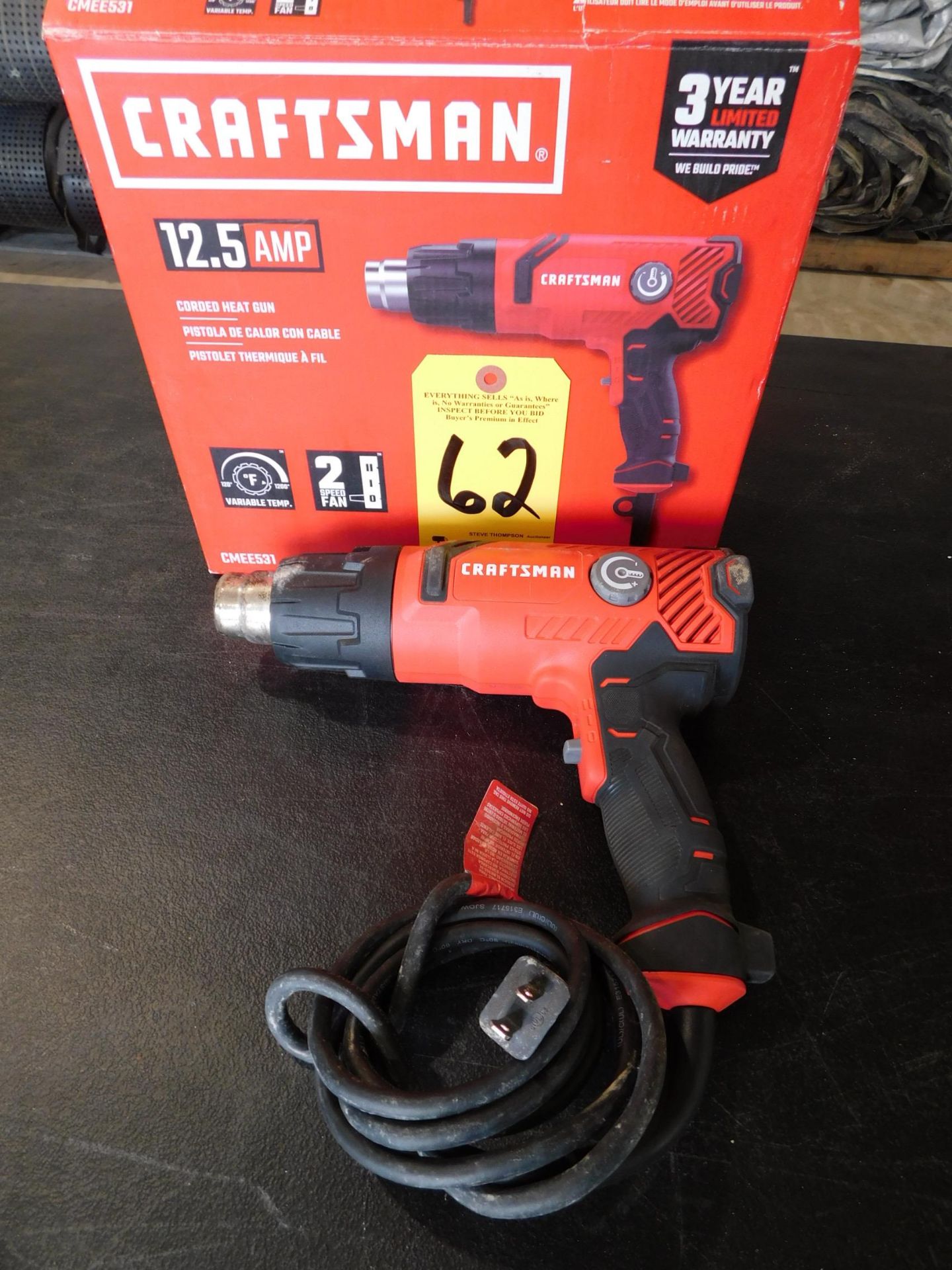 Craftsman 12.5 Amp Heat Gun