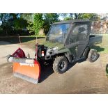 2011 Polaris Ranger 800HD UTV vin 4XATY76A6B2177133 w/Boss 6'6' UTV Power V Snow Plow , BOSS UTV