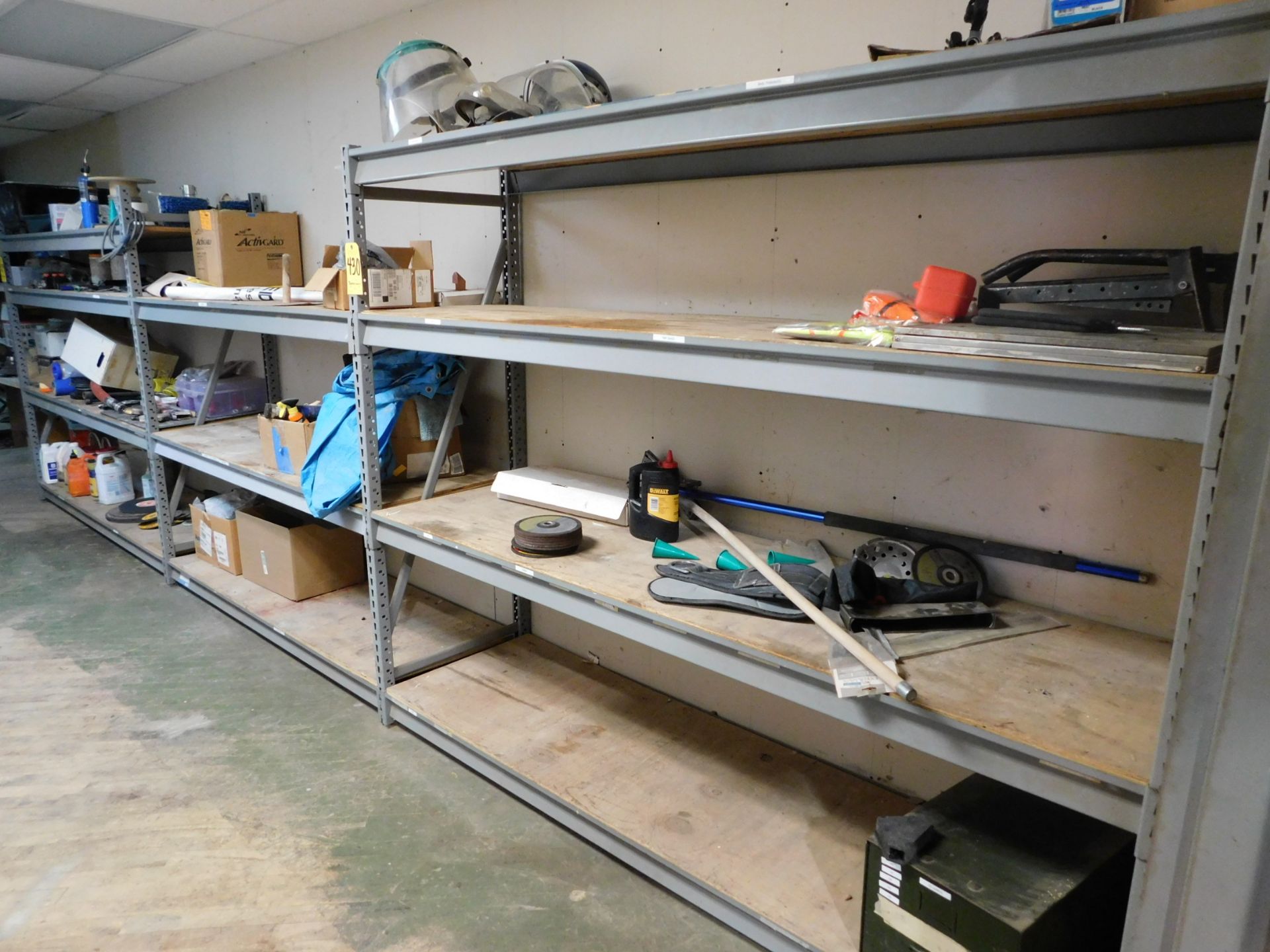 Shelving Unit, 3 Sections, 6'HX7'WX2'D