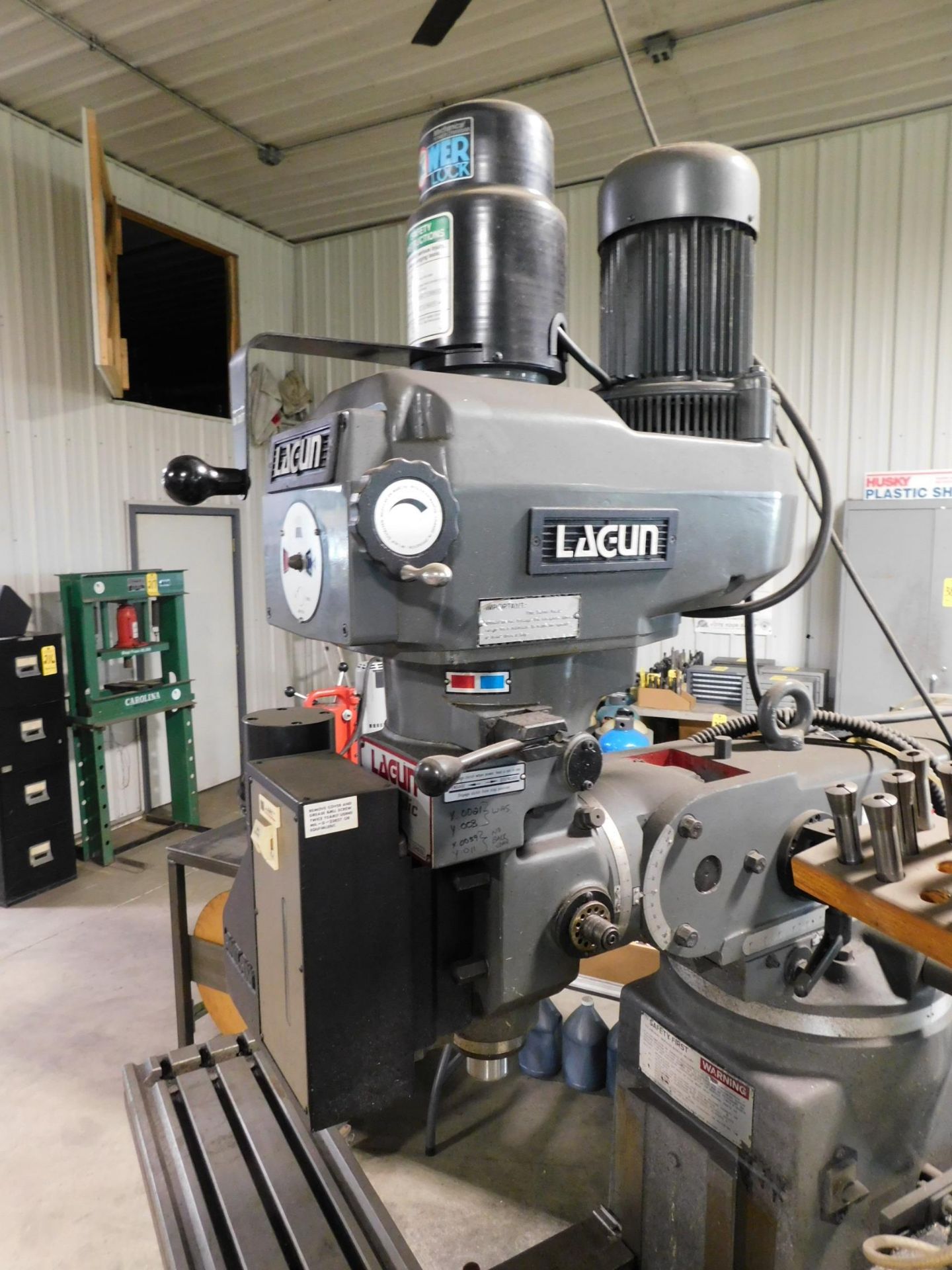 Lagun Model FTV-2 3-Axis CNC Vertical Mill SNSE-39360, w/Amilam 3300MK Control, 10"X50" Table, R-8 - Image 4 of 12