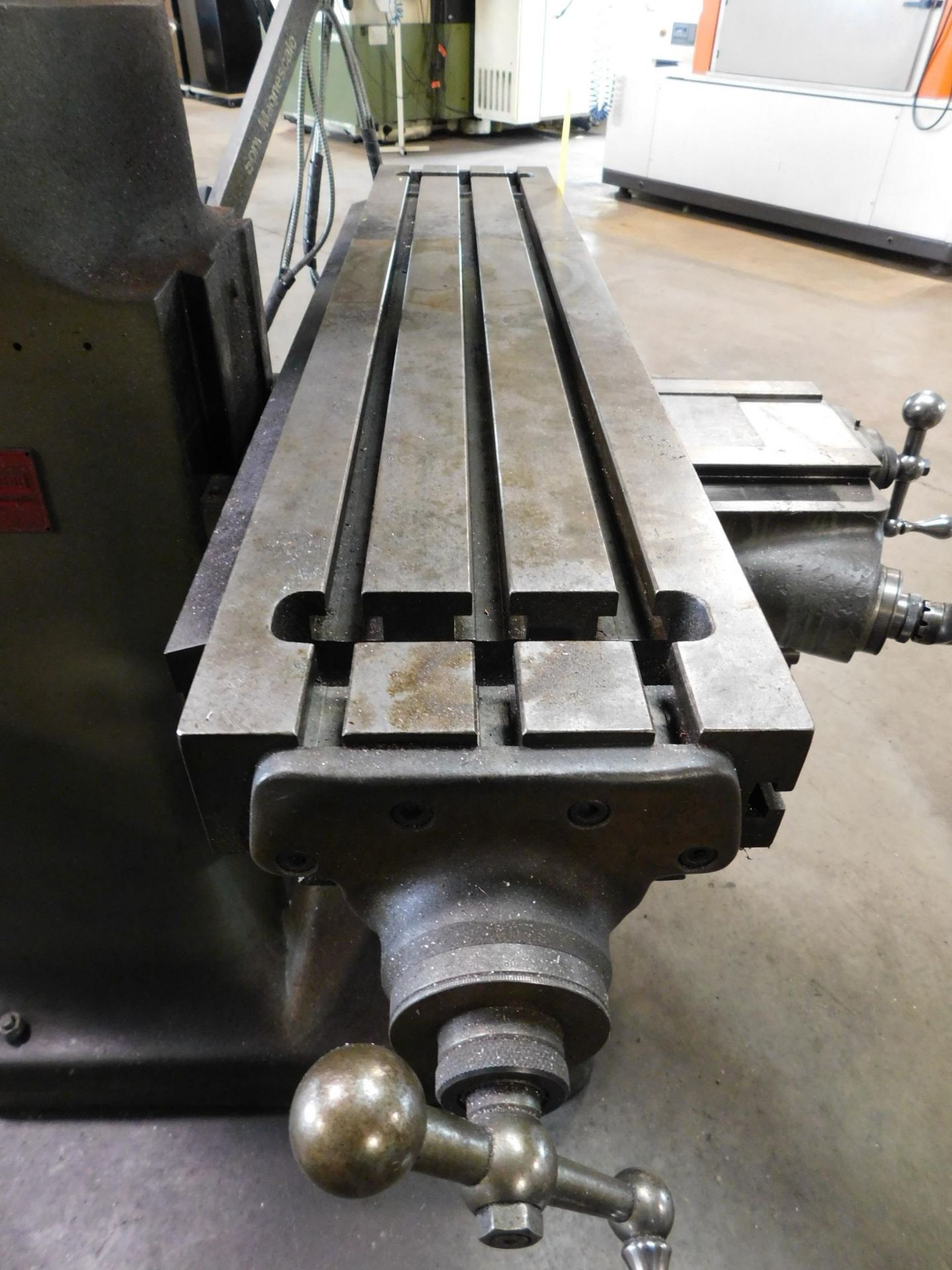 Bridgeport 1H.P. Step Pulley Vertical Mill sn#12BR139963, 9"X42" Table, R-8 Collets, Sony 2-Axis - Image 9 of 12