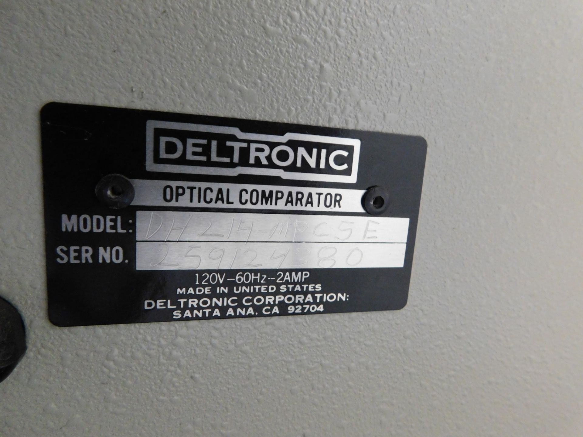 Deltronic Model DH-214 Optical Comparator sn# 259124380,14", Deltronic MPC-5 Processor - Image 8 of 8