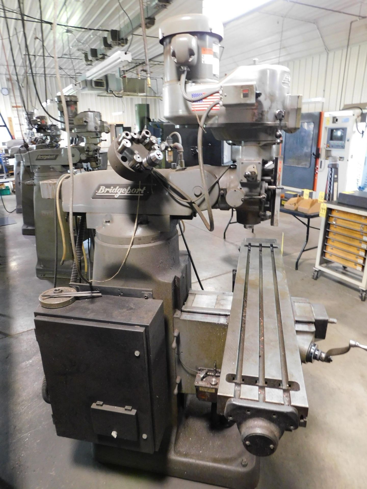 Bridgeport 2H.P. 2-Axis CNC Vertical Mill SNBR268079, w/Amilam Series 1100 CNC Control, 9"X48" - Image 7 of 12
