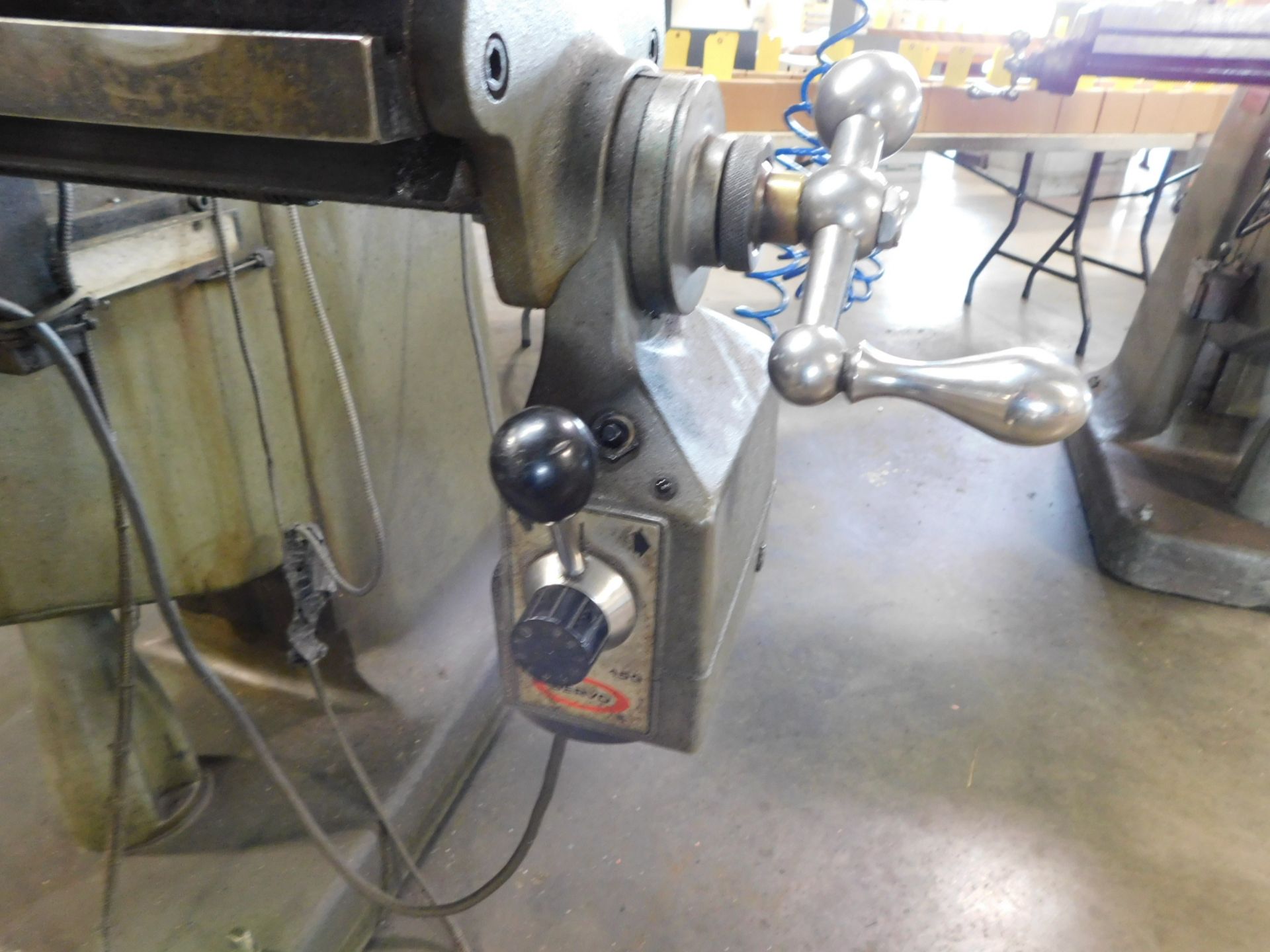 Bridgeport Series I 2H.P. Vertical Mill sn# 12BR235748, 9"X48" Table, Servo Table Powerfeed, - Image 9 of 11