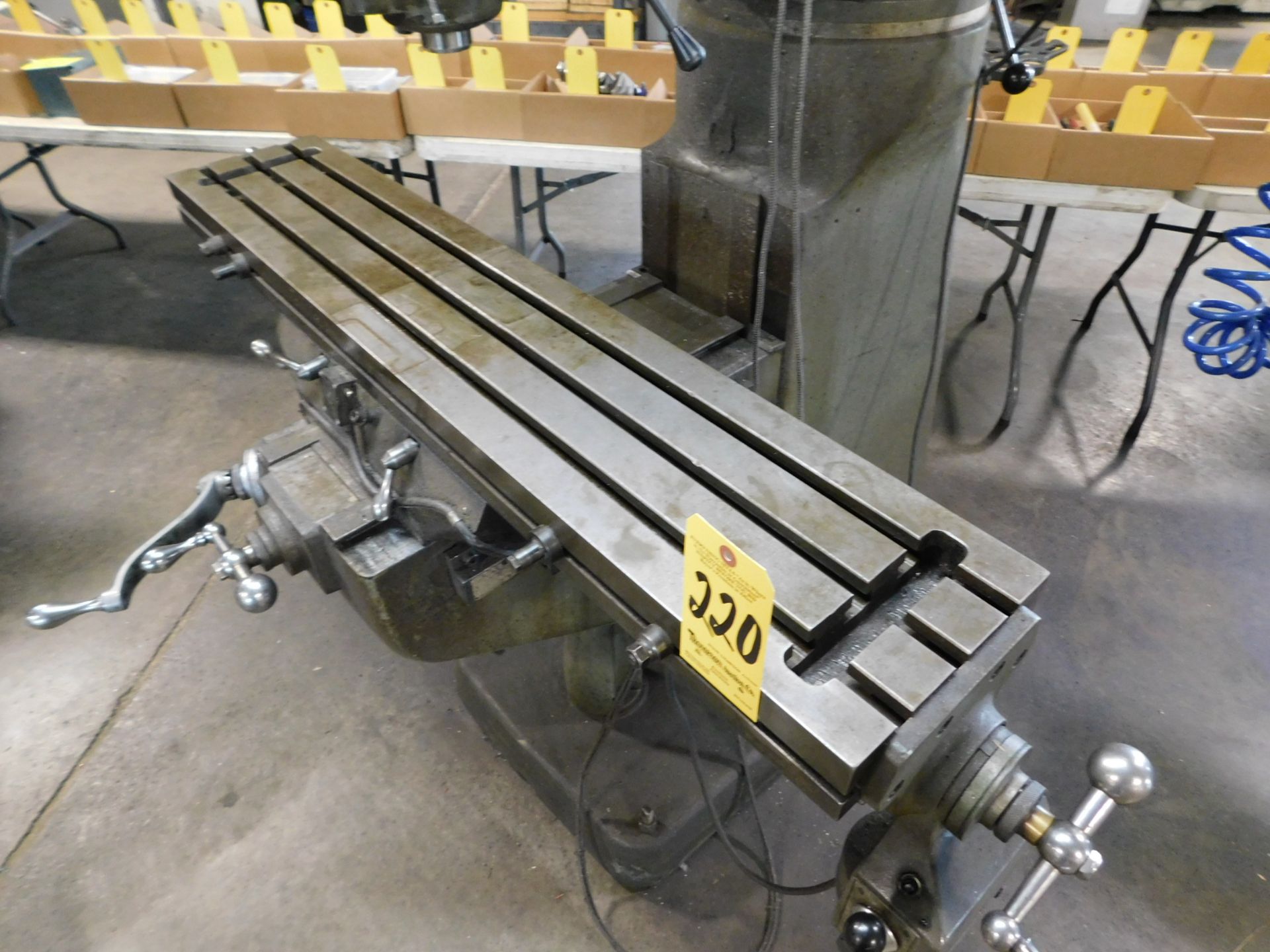 Bridgeport Series I 2H.P. Vertical Mill sn# 12BR235748, 9"X48" Table, Servo Table Powerfeed, - Image 3 of 11
