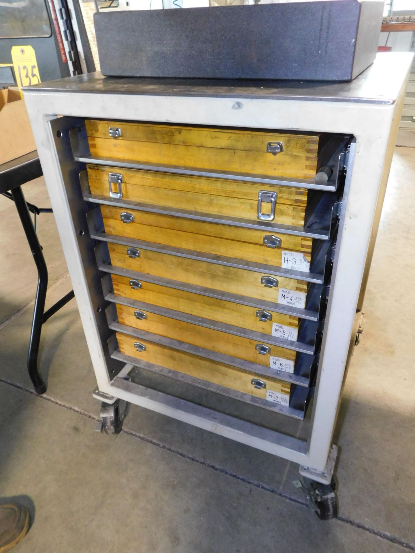 7 Drawer Pin Gage Box Cabinet, NO Contents