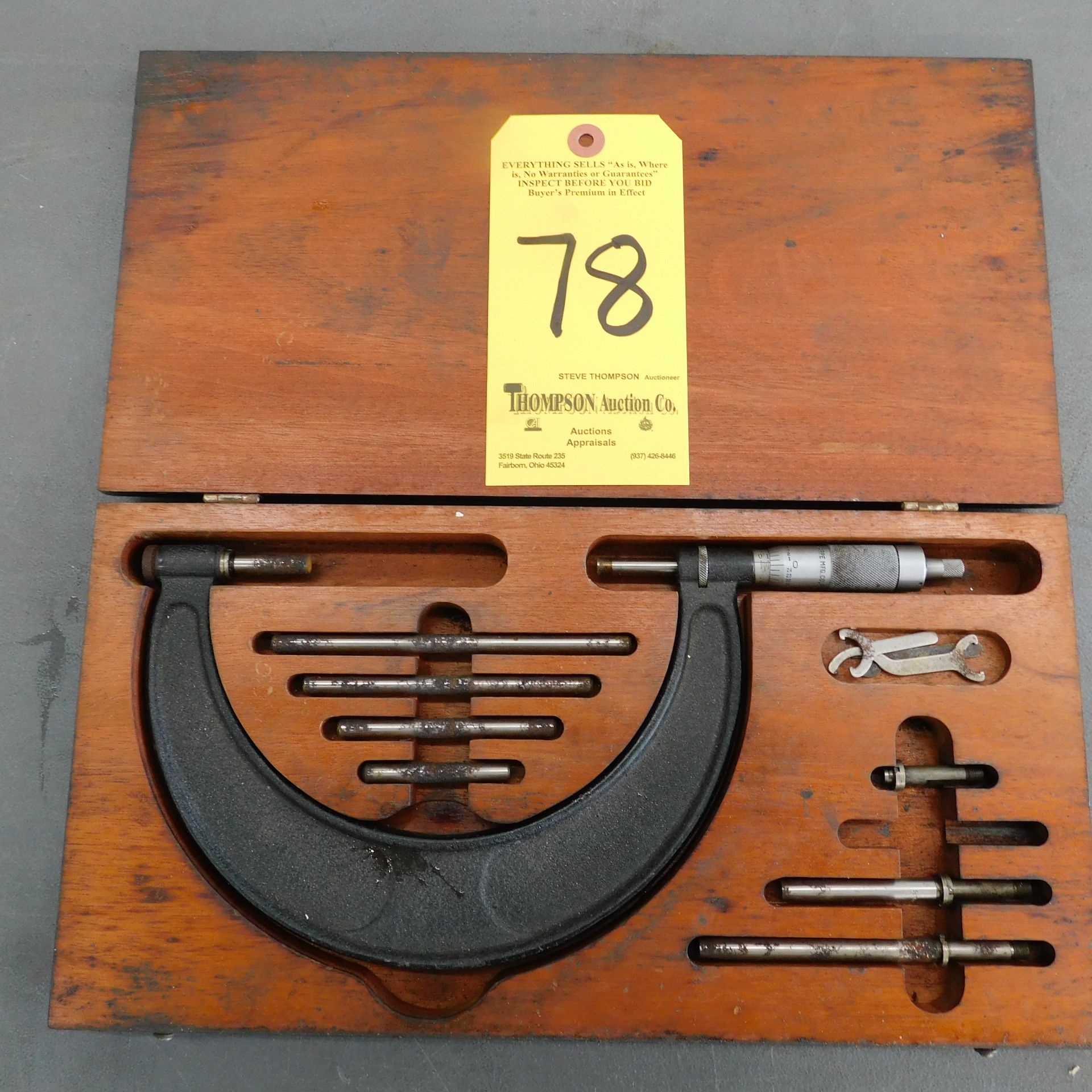 Brown & Sharpe Micrometer Set with Standards and Case