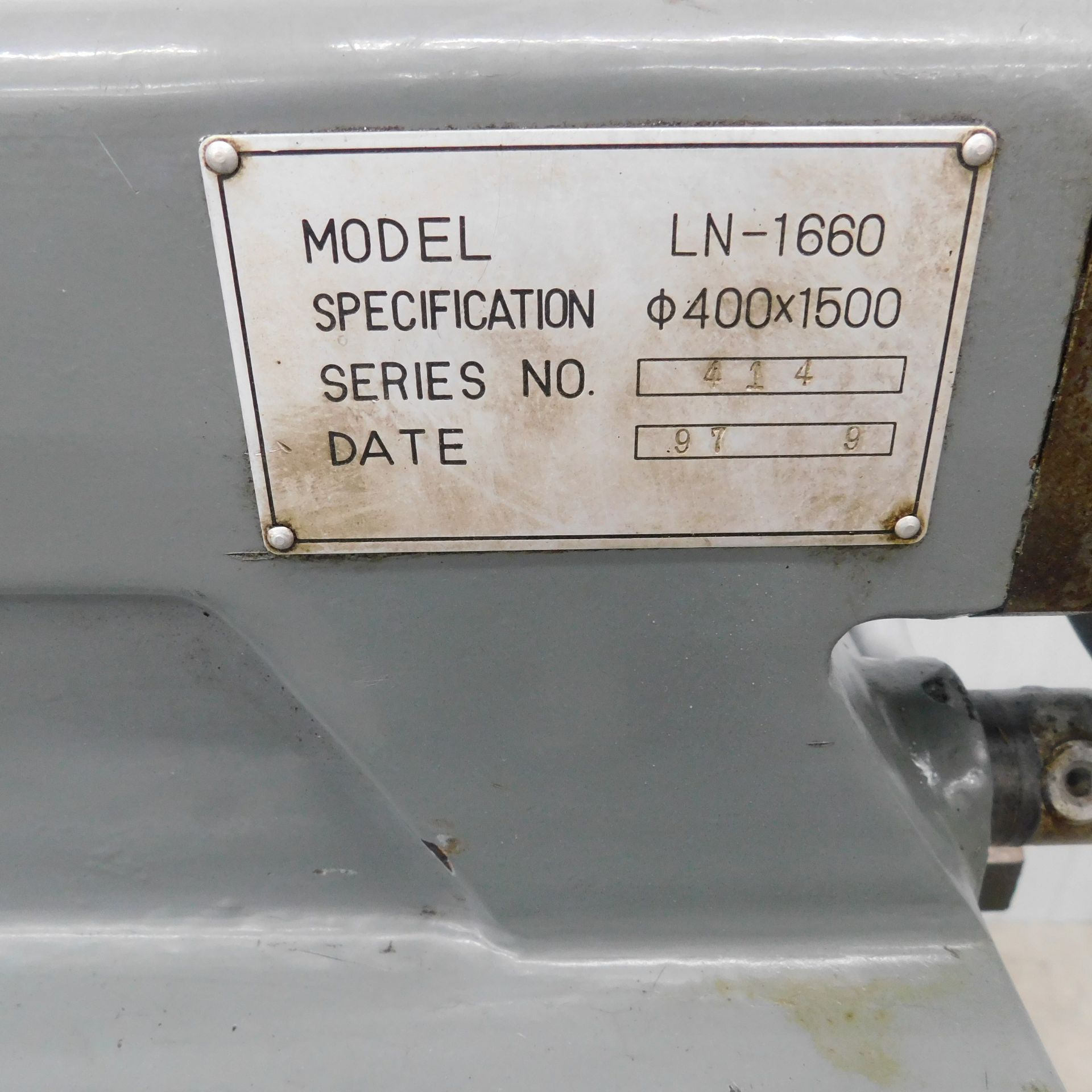 Birmingham Model LN1660 Engine Lathe, s/n 414, New 1997, 16" X 60", Gap Bed, Inch/Metric, Taper - Image 4 of 6