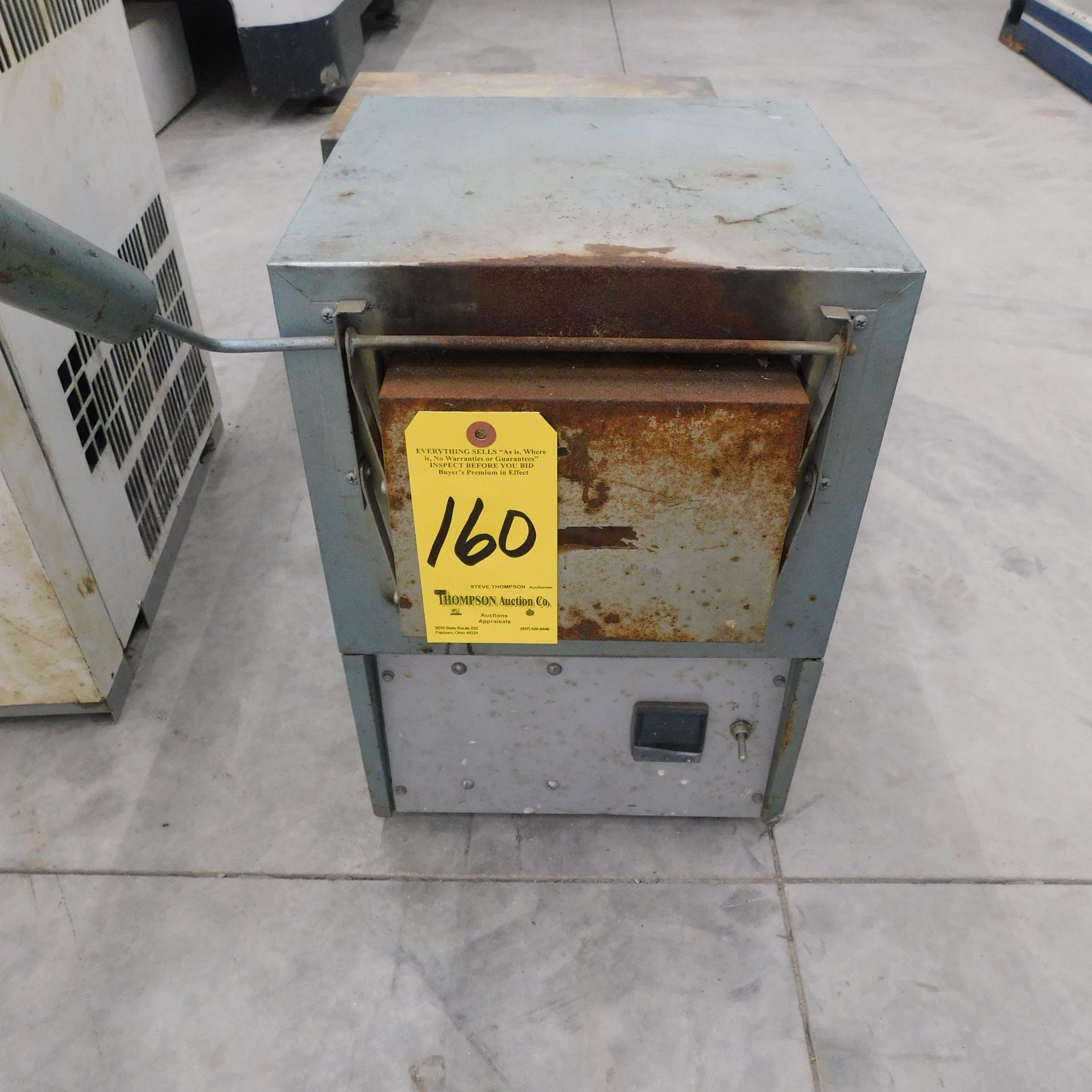 Bench Top Electric Furnace, Mfg. Unknown, Est. 2,000 Degree, 110/1/60