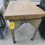 Granite Surface Plate, 24" X 36" X 5", 4-Ledge, with Stand
