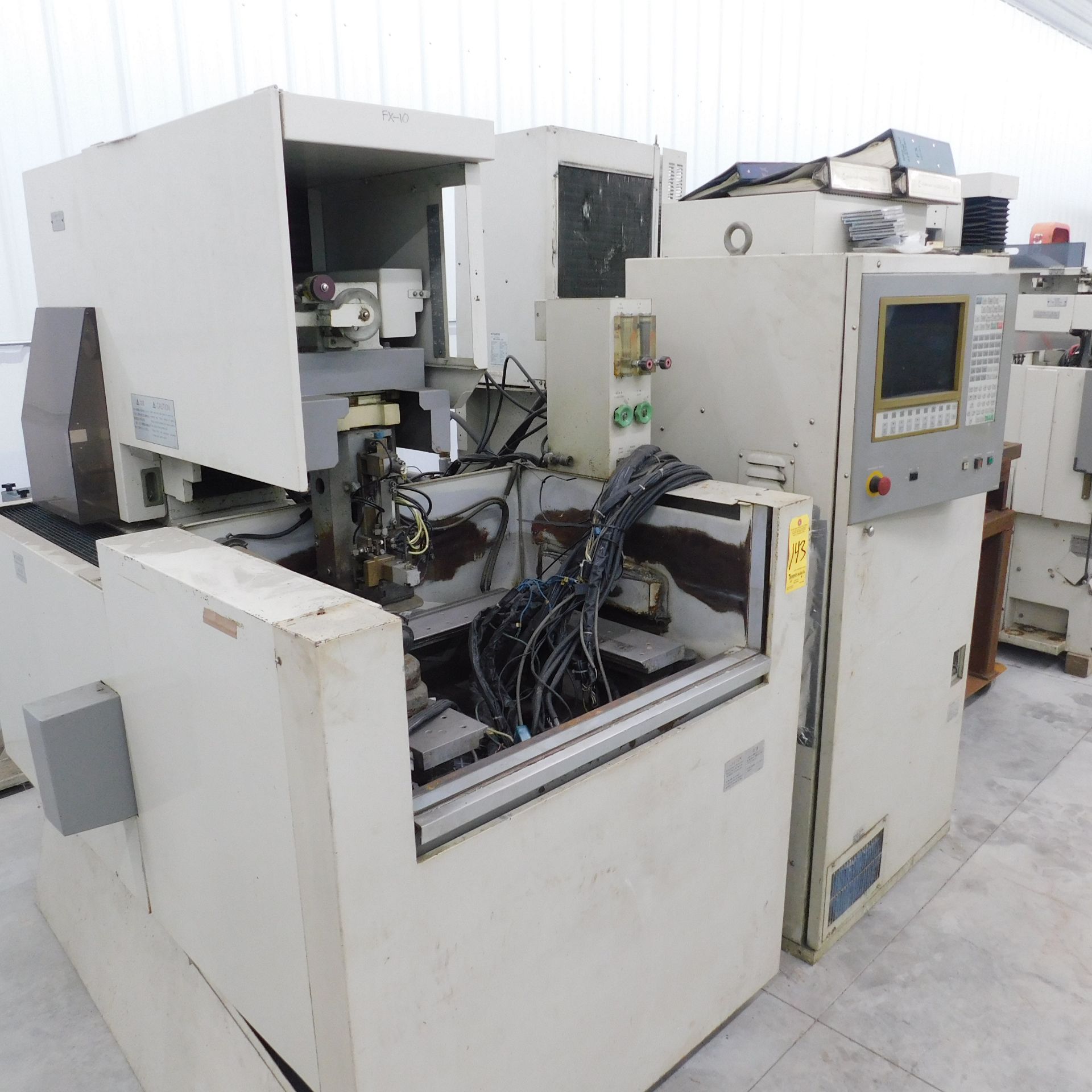 Mitsubishi Model FX10 CNC Wire EDM, Parts Machine