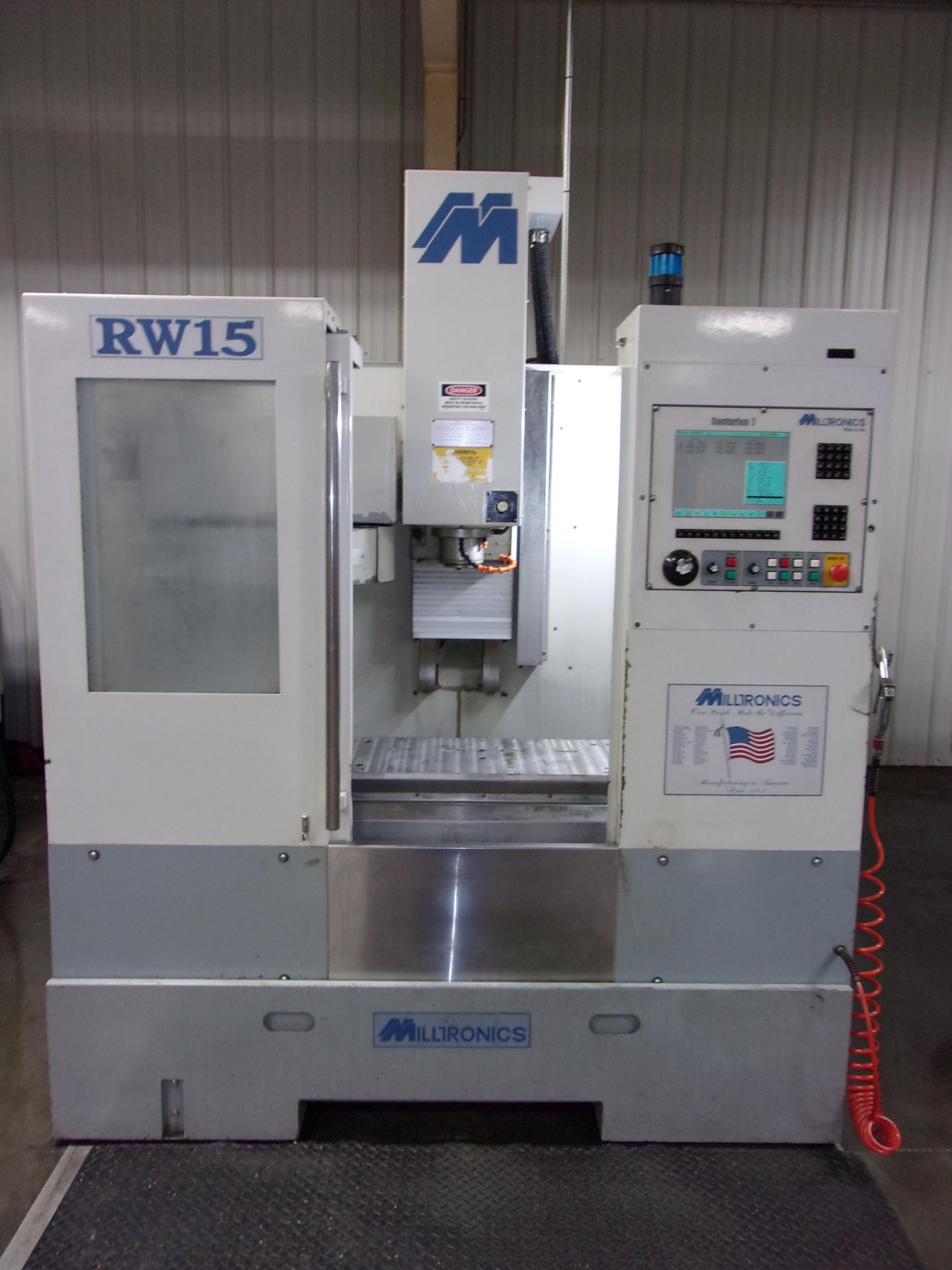 Milltronics Model RW15 CNC Vertical Machining Center, s/n 10050, Centurian 7 CNC Control, 40 - Image 4 of 7